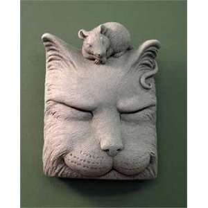 Custom Made   Hand Cast Stone Kitten Cat Nap With Mouse   Collectible 