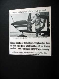 Cessna Cardinal Airplane plane 1968 print Ad  