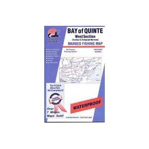  Bay of Quinte West Section Fishing Map (Ontario Fishing 