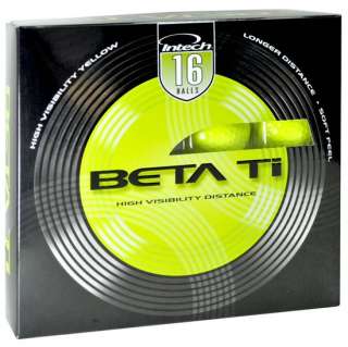 Beta Ti 16 Pack High Visibility Yellow Golf Balls  