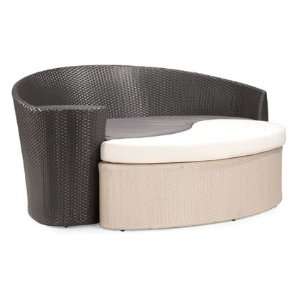 Curacao Modern Outdoor Bed with Ottoman by Zuo   MOTIF Modern Living 