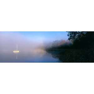   Wall Poster/Decal   Sailboat in Morning Mist Stockholm