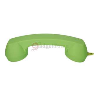Anti Radiation Receiver Green Retro Classic Telephone Handset for 
