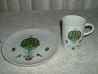GEORGES BRIARD Forbidden Fruit Apple Snack Plate Cup  