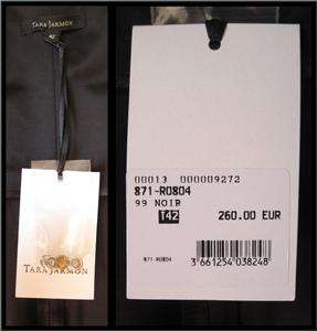TARA JARMON Black strapless cocktail evening dress w/ pockets Sm 6 42 
