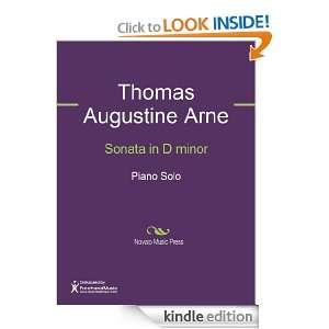 Sonata in D minor Sheet Music Thomas Augustine Arne  