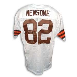 Ozzie Newsome Autographed/Hand Signed White Custom Jersey
