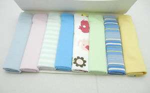 8pcs pack cotton small Baby Soft Bath Towel Washcloth Wipe 22 x 22cm 