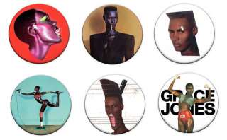Grace Jones 1 Pin Button Badges (80s Eighties)  