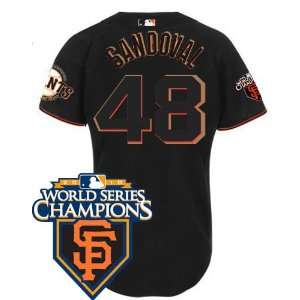  San Francisco Giants #48 Pablo Sandoval Black 2011 MLB 