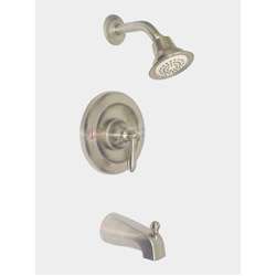 Moen Caldwell Brushed Nickel Tub and Shower Faucet  