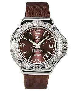 Tag Heuer Formula 1 Womens Brown Diamond Watch  