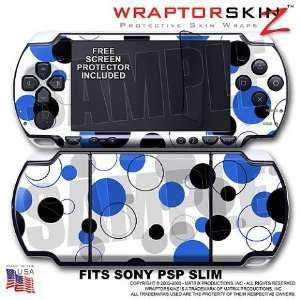 Lots of Dots Blue on White WraptorSkinz Skin and Screen Protector Kit 