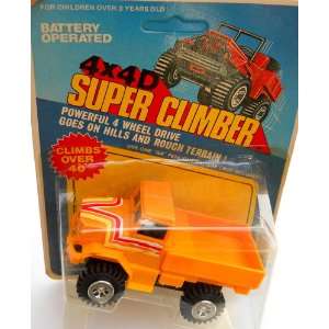  4x4 D Super Climber Yellow Truck 1982 Soma Battery 