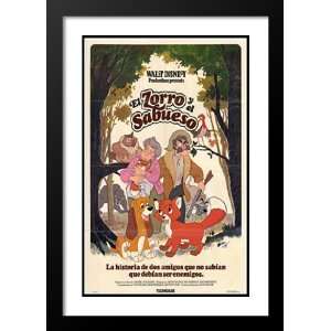  The Fox and the Hound 20x26 Framed and Double Matted Movie 