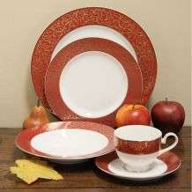Mikasa Parchment Red 40 piece Dinnerware Set (Service for 8 