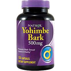 Natrol 500 mg Yohimbe Bark Pills (Pack of 4 135 count Bottles 