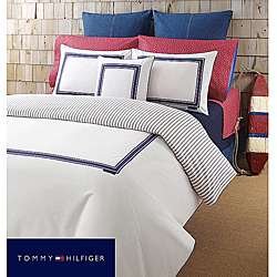 Tommy Hilfiger Oxford White Twin size Duvet Cover  