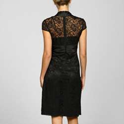 KM Collections By Milla Bell Womens Cap Sleeve Lace Dress   