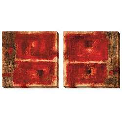 Jane Bellows Quality Control Red Oversized Canvas Art Set 