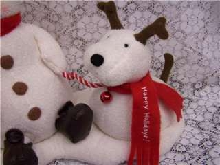 2004 HALLMARK JINGLE PALS ANIMATED SINGING SNOWMAN & DOG  