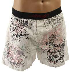 Ed Hardy Mens Aloha Boxer Shorts  
