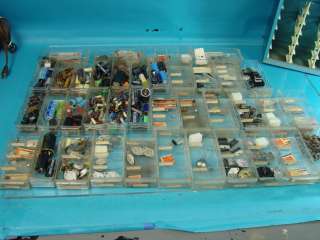 Parts Cabinets Capacitors & Transistors Treasure Hunt Ham Radio SW 