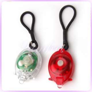 in 1 LED Bicycle Bike Camping Flash Light Keychain  