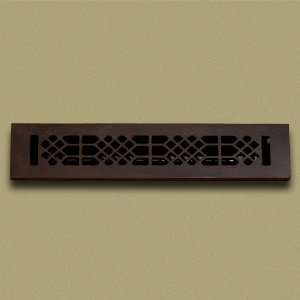  Antique Style Bronze Wall Register with Louvers   2 1/4 x 