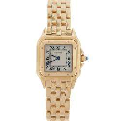Preowned Cartier Womens Panthere 18k Yellow Gold Watch   
