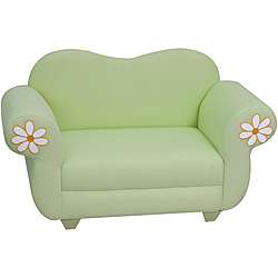 Plush Pastel Kids Green Sofa Chair  
