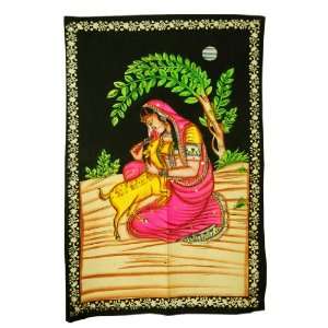  Indian Hand Painted with Vegetable Color Cotton Wall 