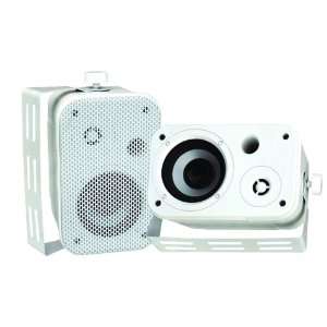 Pyle Home PDWR30W 3.5 Inch Indoor/Outdoor Waterproof Speakers (White)