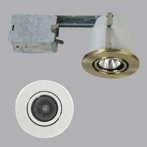  Gimbal Recessed Trim and Housing Kit with White Shade 