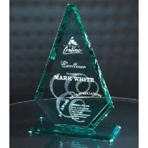  Northwest Trophy American Diamond Jade Crystal Award