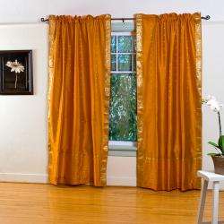   Sari 84 inch Rod Pocket Curtain Panel Pair (India)  