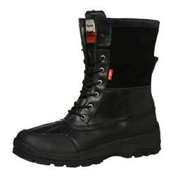 Levis Mens Foxhound Black Lace up Boots  