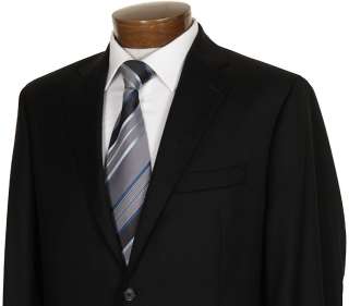 RALPH LAUREN Mens Black Wool 2 Button Suit 46L 46 Long  