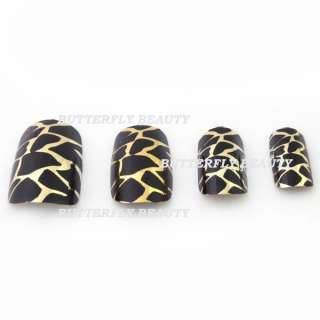 50x nail art acrylic nails plating metal false tips K62  