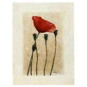  Coquelicot 3 by Laurence David 12x16