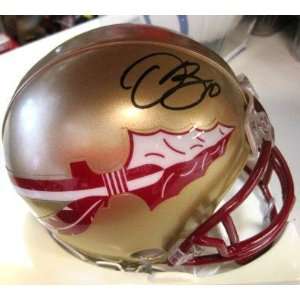  Signed Derrick Brooks Mini Helmet   Fsu W jsa   Autographed NFL 