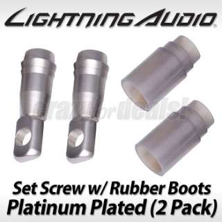 Lightning Audio 4 AWG Gauge Car Ring Terminals Positive/Negative (2 