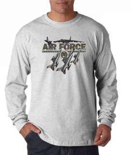 Air Force USA Military Airforce Long Sleeve Tee Shirt  