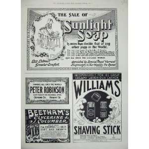  1897 Advertisement Sunlight Soap Shaving Beethams