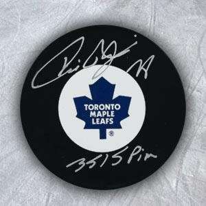  Tie Domi Signed Hockey Puck   w 3515 PIM   Autographed NHL 