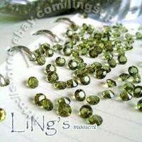 10000 1/3CT Sage Green Diamond Confetti Wedding Favor  