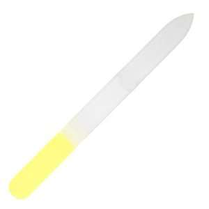  Glass Nail File (Pointed)   Yellow Beauty