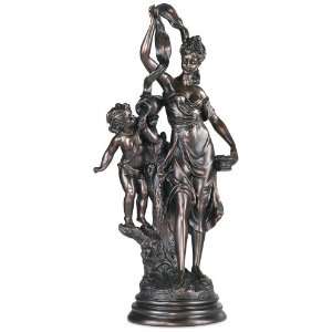  Maiden and Cupid Accent Sculpture