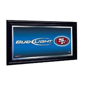  San Francisco 49ers Bud Light Beer Pub Mirror NFL 