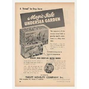  1952 Thrift Novelty Magic Isle Undersea Garden Trade Print 